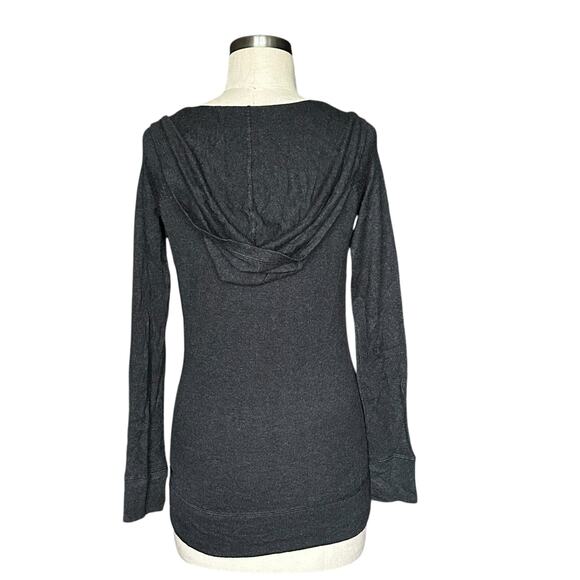 LULULEMON Lightweight Knit Pullover Hooded Sweater V-Neck Long Sleeves - Picture 3 of 5